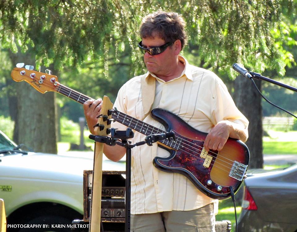 Tom with the bottom end on bass