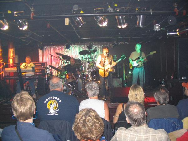 on stage at the cellar